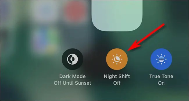 ipad enable night shift